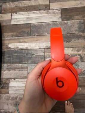 Beats by Dre Over-Ear Headphones in Bright Red